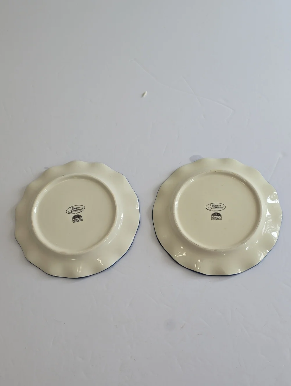 Susan Winget Set Of 2 Certified International Country Collage Salad Plates